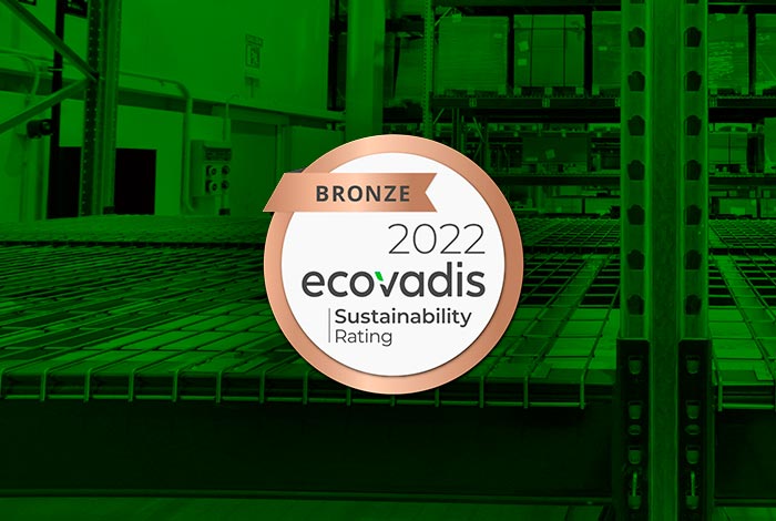 AR Racking obtiene el certificado de sostenibilidad de Ecovadis